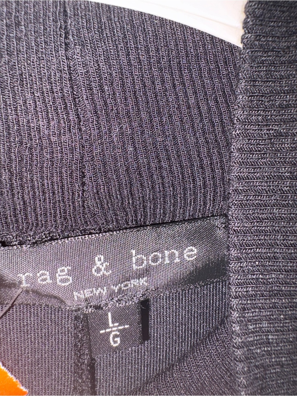 Rag & bone Black Long-Sleeve Turtleneck Midi Dress size large - Picture 10 of 12